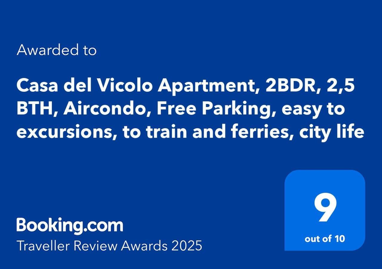 Vicolo Apartment, Pedestrian Centre, 2Bdr, 2,5 Bth, Aircondo, Private Parking, Easy To Train And Ferries, City Life 斯培西亚 外观 照片